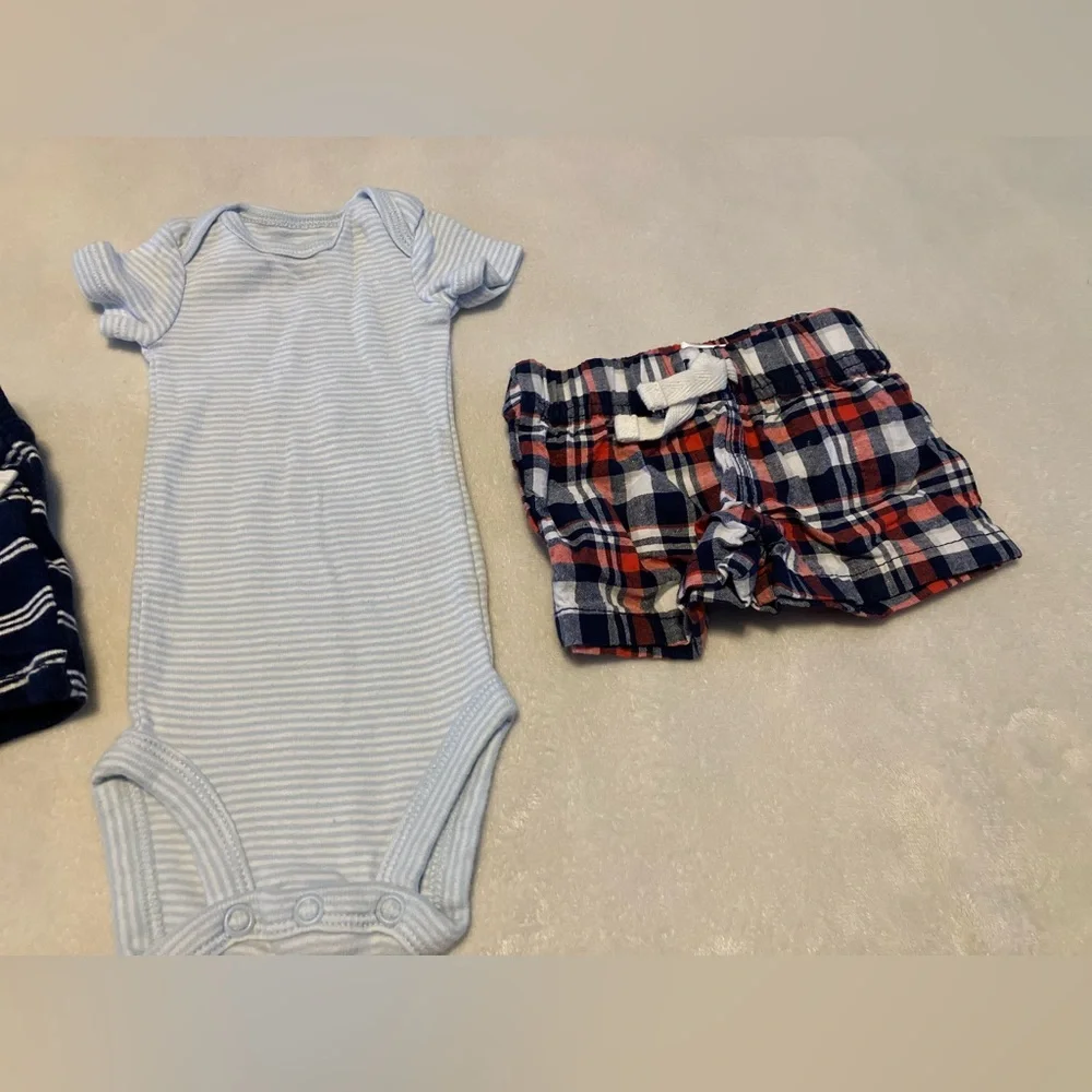 Carter's Blue and White Outfits-Dinosaur - Picture 5 of 7